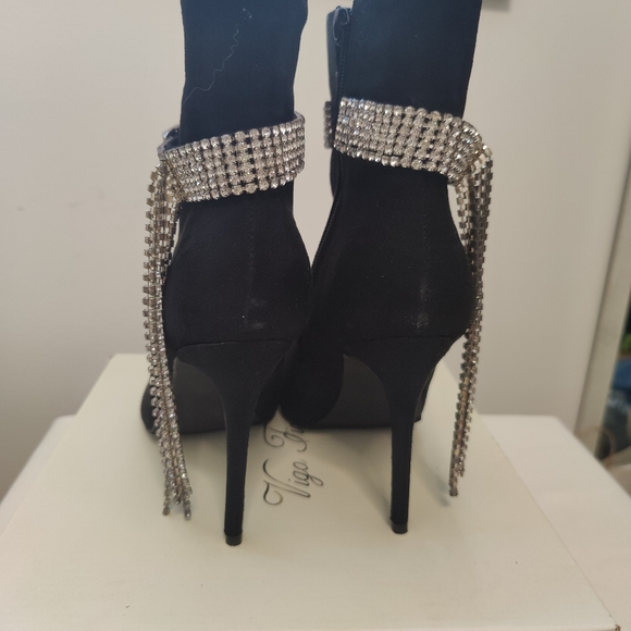 Vigo Fiore telme-1 black heel size 8-1/2 - Picture 5 of 8